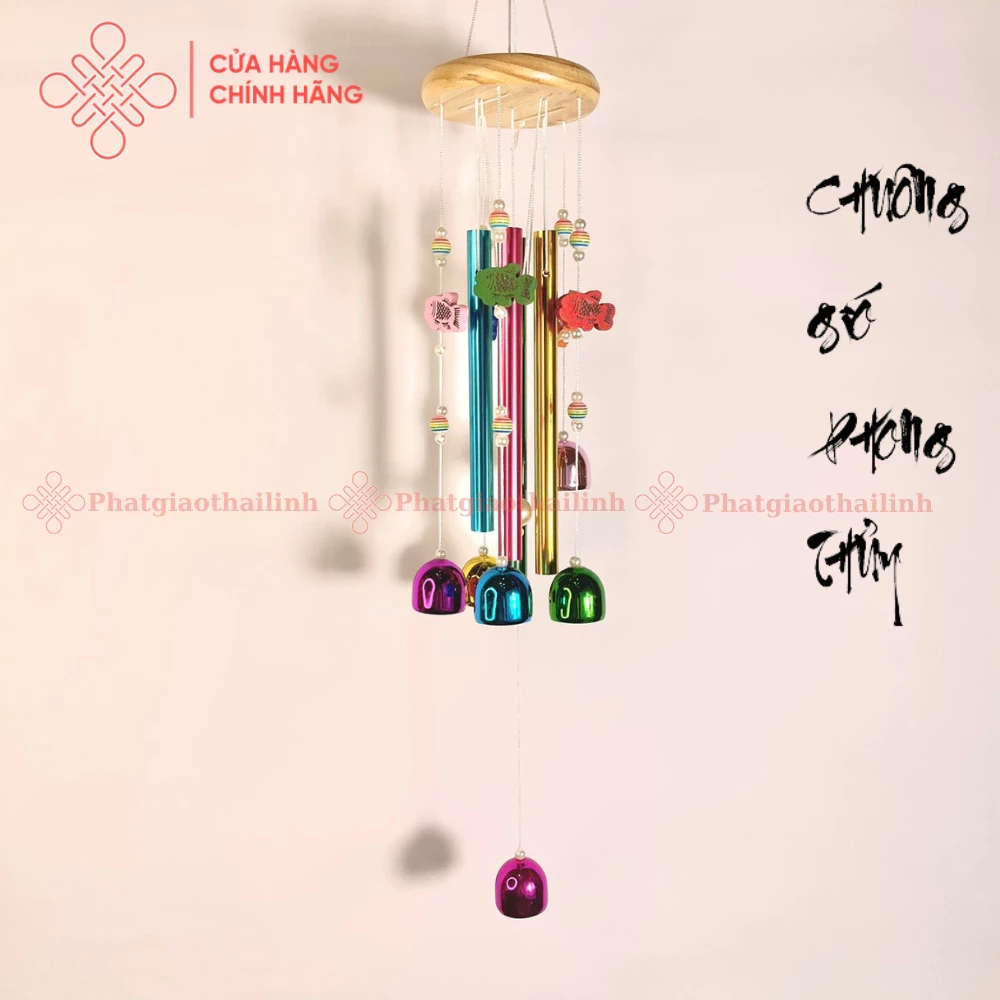 Chuông Gió Phong Thủy Nhiều Màu Sắc (YX-22) - Cửa Hàng Phật Giáo Thái Linh