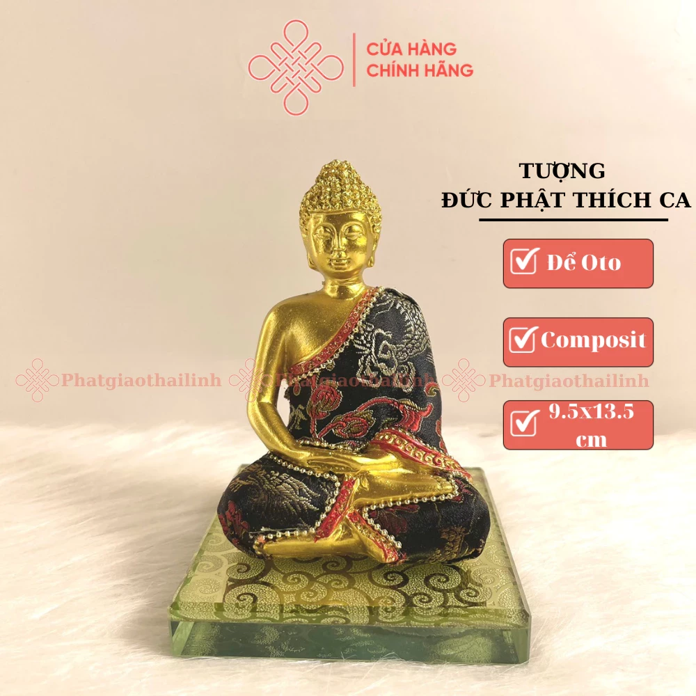 Tượng Đức Phật Thích Ca Để Xe Oto Bằng Nhựa Composit - Cửa Hàng Phật Giáo Thái Linh