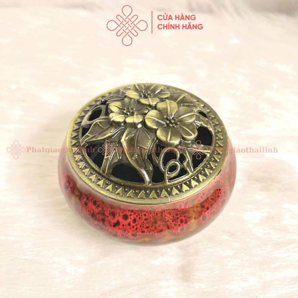 Nắp Lư Gốm/ Nắp Đậy Lư Hương, Lư Thắp Xông Trầm - Cửa Hàng Phật Giáo Thái Linh