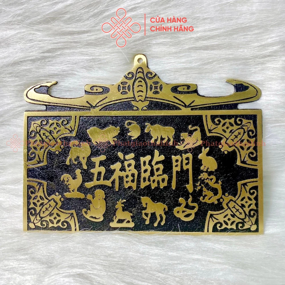 Kim Bài Bích Thái Tuế/ Kim Bài Mười Hai Con Giáp Bằng Đồng - Cửa Hàng Phật Giáo Thái Linh