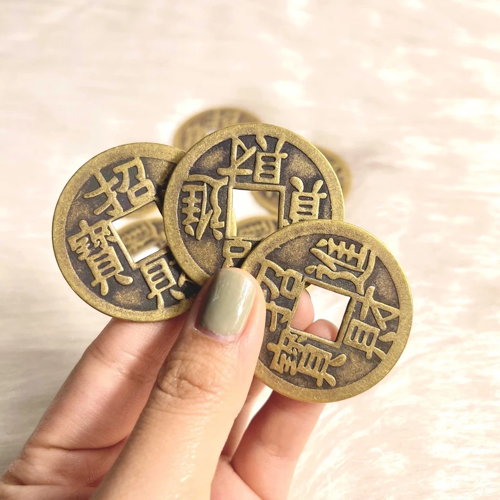 Đồng Xu Chiêu Tài Tiến Bảo Bằng Đồng Nguyên Chất Đường Kính 4.2cm - Cửa Hàng Phật Giáo Thái Linh